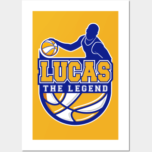 Lucas The Legend Basketball Custom Player Your Name Posters and Art